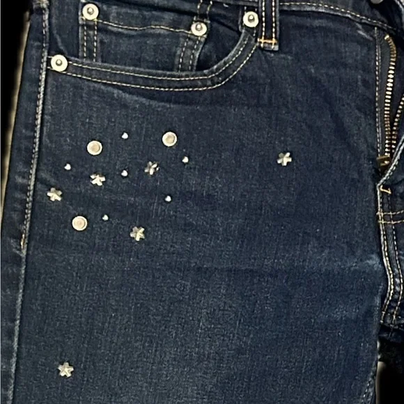 Levi’s Men’s Studded 511 Slim Fit Jeans | W29 L30 | Dark Blue - Picture 6 of 7